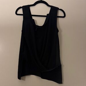 BCBGMaxAzria Black Draped Blouse